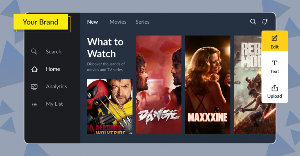 how to make a website like netflix